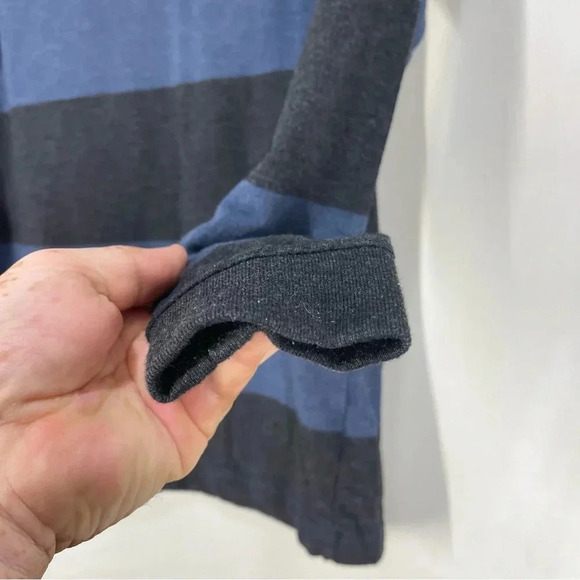 Shaun White Large (12-14)  Long Sleeve Stripe Gray & Blue - Picture 3 of 7